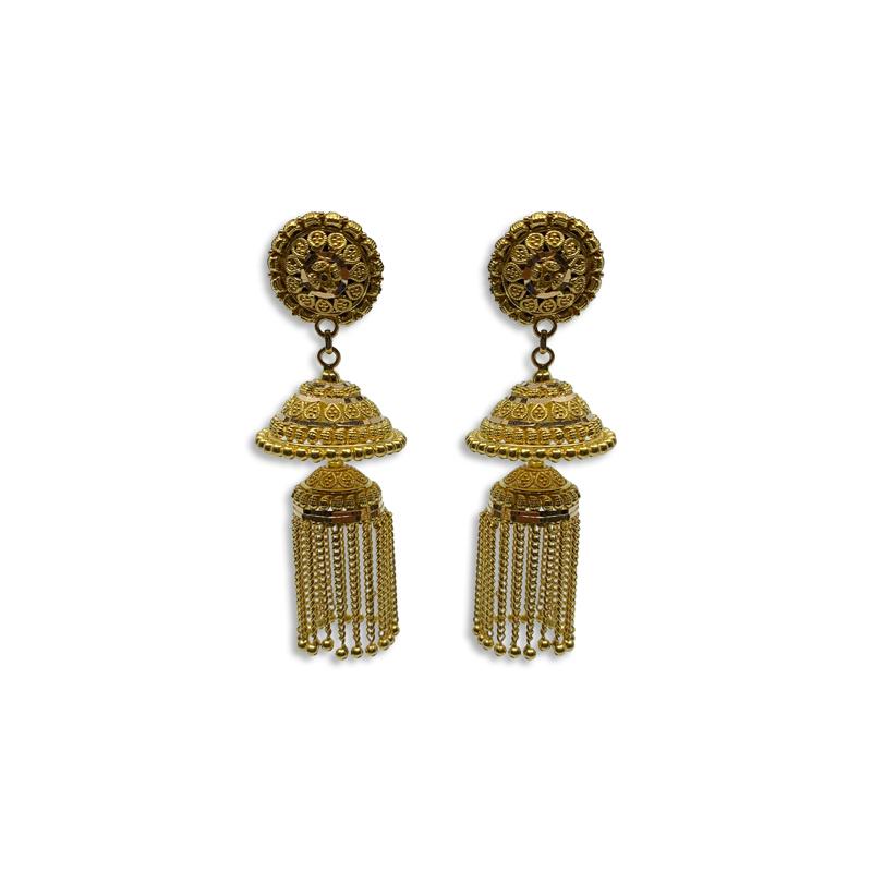 Jhumka with store ear chain online